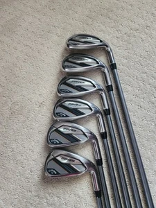 GUC Callaway Mavrik Irons 6-PW GW Catalyst 55 Graphite Regular Flex RH - Picture 1 of 4