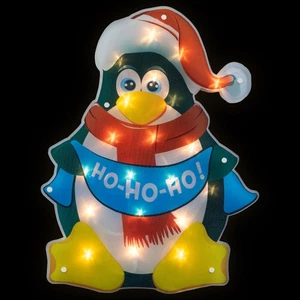 Northlight 17.5" Iluminado Pingüino Navidad Ventana Silueta - Imagen 1 de 5