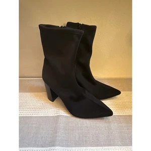Jeffrey Campbell Siren spitz zulaufende Socken Booties in Schwarz Größe 8,5 - Bild 1 von 7