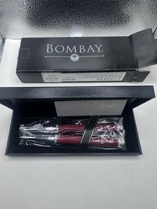 Bombay Set Penne e Matite Croc Rosso e Nero Executive Set Nuovo con Scatola con Cristalli - Foto 1 di 7