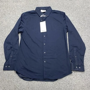 Ministry Of Supply Men’s Large Slim Fit Apollo Shirt Long Sleeve Button Stretch - Picture 1 of 6