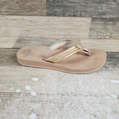 Reef Cushion Breeze Womens Flip-Flop Sz 7 Comfort Golden Hour Slip On Casual - Image 1 of 4