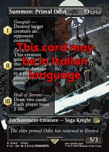 MTG SUMMON: PRIMAL ODIN 365 EXC - INVOCAZIONE: PRIMAL ODINO - FIN X IT - MAGIC - Picture 1 of 1
