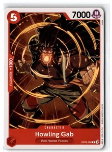 2024 Emperors in the New World Howling Gab #OP09-006 Character / Red/Red-Haired - Picture 1 of 2