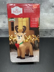 Aufblasbares Rentier für Weihnachten 4 'groß, Urlaubszeit - Bild 1 von 4