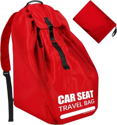 Bolsa de viaje de asiento de coche para avión, bolsas grandes rojo llama de aire  Foto 1 de 4
