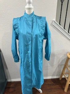 Totes Blue Womens Loose Fit Raincoat Size 12 - Picture 1 of 10