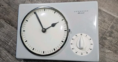 Junghans Küchenuhr ATO-MAT Vintage | Quartz | Retro Wanduhr mit Timer | - Bild 1 von 4