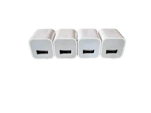 4 Genuine OEM Apple 5W Single USB Wall Chargers A1385 & A1265 Power Adapters - Picture 1 of 7