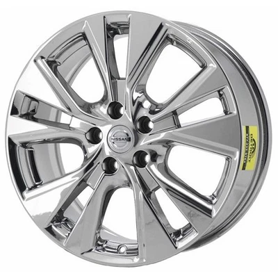 18" Nissan Murano PVD Bright Chrome-C Wheel Rim Factory OEM 62706 2013-2019 - Image 1 of 2