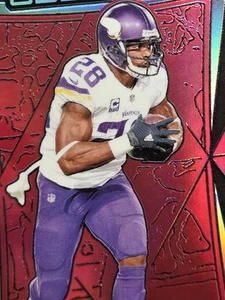 2024 Panini Obsidian #131 - Adrian Peterson Red Obsidian /49 - Minnesota Vikings - Picture 1 of 4