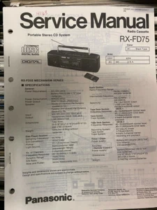 Panasonic RX-FD75 RXFD75 Servicehandbuch **ORIGINAL** - Bild 1 von 1