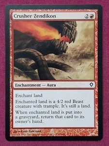 Magic The Gathering WORLDWAKE CRUSHER ZENDIKON red card MTG - Picture 1 of 2