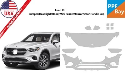 Película de proteção de pintura frontal pré-cortada PPF para Mercedes-Benz GLC base SUV 2023-2025 - Imagem 1 de 4
