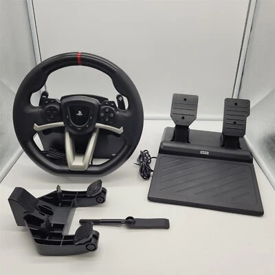 HORI Racing Wheel Apex for PS 5, PS 4 and PC, Officially Licensed by Sony, Black - Image 1 of 3