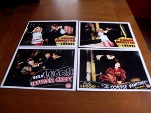 Bela Lugosi Lobby Cards Il Mostro Umano Il Cadavere Svanisce Fantasma Invisibile - Foto 1 di 5