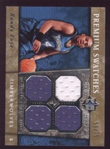 2006-07 Ultimate Collection Premium Swatches #PRRF Randy Foye Jersey /75 - NM-MT