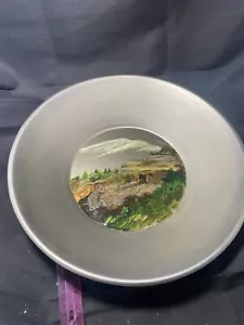 Hand painted nature scene on pan (A) - Picture 1 of 3