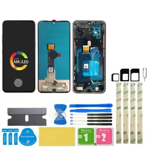 For LG V60 ThinQ 5G LM-V600 OLED Lcd Display Touch Screen Digitizer + Frame - Picture 1 of 14