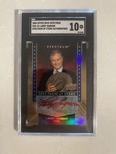 2008 Upper Deck Spectrum Of Stars Larry Hagman. Gem Mint 10. Autographed. Dallas