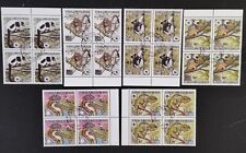 Madagascar- 1988-WILD ANIMALS-WWF-4 X 1 Set (6 Stamps )-CTO, MNH, MAD 35A