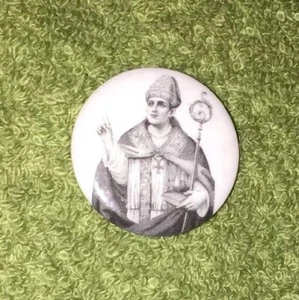 Religioso - Papa/Sacerdote Botón Pin Trasero - Imagen 1 de 3