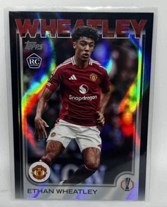 2024-25 Topps UEFA Champions League Ethan Wheatley Rookie Black Flowfractor #180 - Bild 1 von 4
