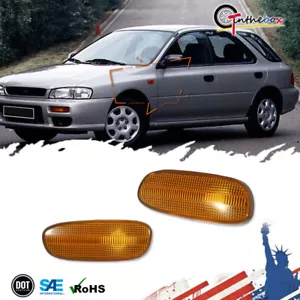 Luces de señalización laterales ámbar estilo OE IZQUIERDA DERECHA para 93-01 Subaru Impreza GC GM GF - Imagen 1 de 9
