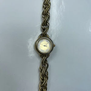 E Liz Claiborne Gold Chain Retro Japan WR Stainless Scratches Working - Picture 1 of 7