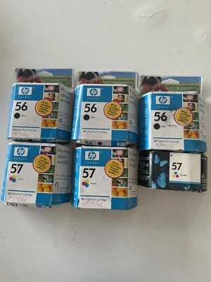 3 Full Set HP 56 57 Ink Cartridge Combo for HP7660 7755 Printer-OEM INK-Expired - Image 1 of 4