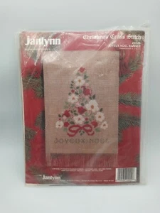 Janlynn Cross Stitch Kit JOYEUX NOEL BANNER Wonderful Vintage Project Lovely ! - Picture 1 of 2
