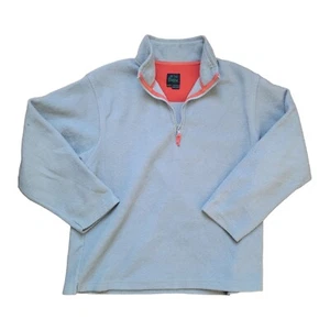 Mini Boden Boys Light Blue Pullover Fleece Half Zipper Size 11-12Y - Picture 1 of 6
