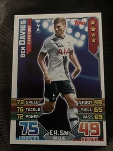 Match Attax 2015-2016 Ben Davies No U58 - Picture 1 of 2