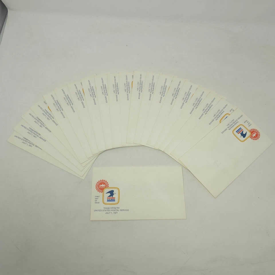21 US First Day of Issue Inauguration of USPS Mint Envelope July 1, 1971  MNH-VF - Image 1 of 4