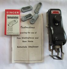WESTINGHOUSE SEWING MACHINE & NEW HOME BUTTONHOLE ATTACHMENT - TEMPLATES