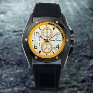 NEW Studer Schild 14063 Mens Diesel Watch Chronograph Orange Accented White Dial - Picture 1 of 4