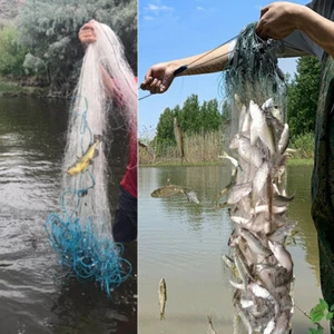 30m 6' x 100' 1-4/5' 3 Layers Monofilament Fishing Fish Gill Net with Float Best - Picture 1 of 13