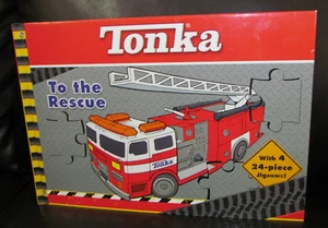 2007 Hasbro Tonka "To the Rescue" Rescue Vehicle Jigsaw Book Complete L@@K - Picture 1 of 17