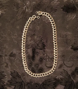 Vintage Silver Tone Princess Curb Style 17” Long Chain Necklace - Picture 1 of 4