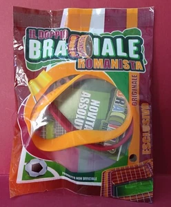 ❤🧡❤ 2 Braccialetti gomma ROMA tifosi Giallo Rossi io sono romanista new 🧡❤🧡 - Foto 1 di 3