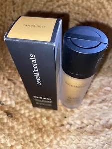 ORIGINAL Bare Minerals Liquid Mineral Foundation SPF 20 TAN NUDE 17 VEGAN 30ml. - Picture 1 of 2
