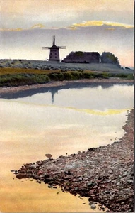 Windmühle in Strandnähe Postkarte - Bild 1 von 2