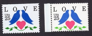 Scott #2440 2441 Love Birds Single Stamps - MNH #11 - Picture 1 of 1