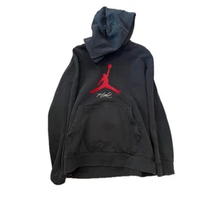 Nike AIr Jordan Jumpman Black Pullover Hoodie Mens L - Picture 1 of 4