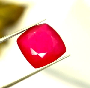 AAA+ 8 CT Cushion Cut Red Beryl Certified Natural Loose Gemstone Halloween Offer - Picture 1 of 7