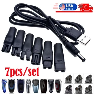 7 Stück Netzkabel Ersatz Ladegerät USB Adapter für elektrische Haarschneidemaschine - Bild 1 von 11
