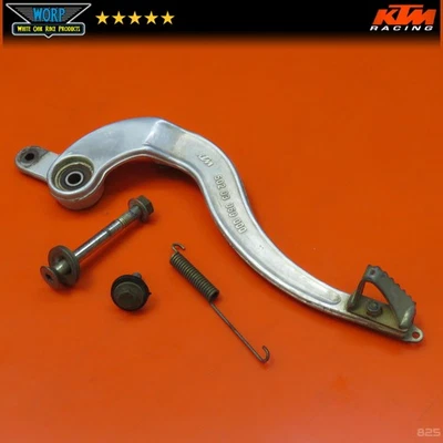 PEDAL DE ALAVANCA DE FREIO TRASEIRO GENUÍNO FABRICANTE DE EQUIPAMENTO ORIGINAL 1987 KTM 350 MXC 50203060044 - Imagem 1 de 4