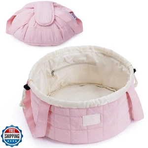 Narwey Regali di Natale Borsa per Trucco con Coulisse a Barile, Trapunta Grande - Foto 1 di 5