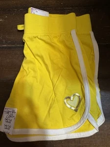 Total Girl Bright Yellow Shorts New With Tags Size 14/16 - Picture 1 of 5