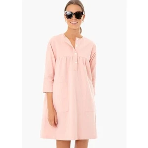 EUC Biesen POMANDER PLACE Damen Leinen Baumwolle Pfirsich Fallon Minikleid XXL - Bild 1 von 10